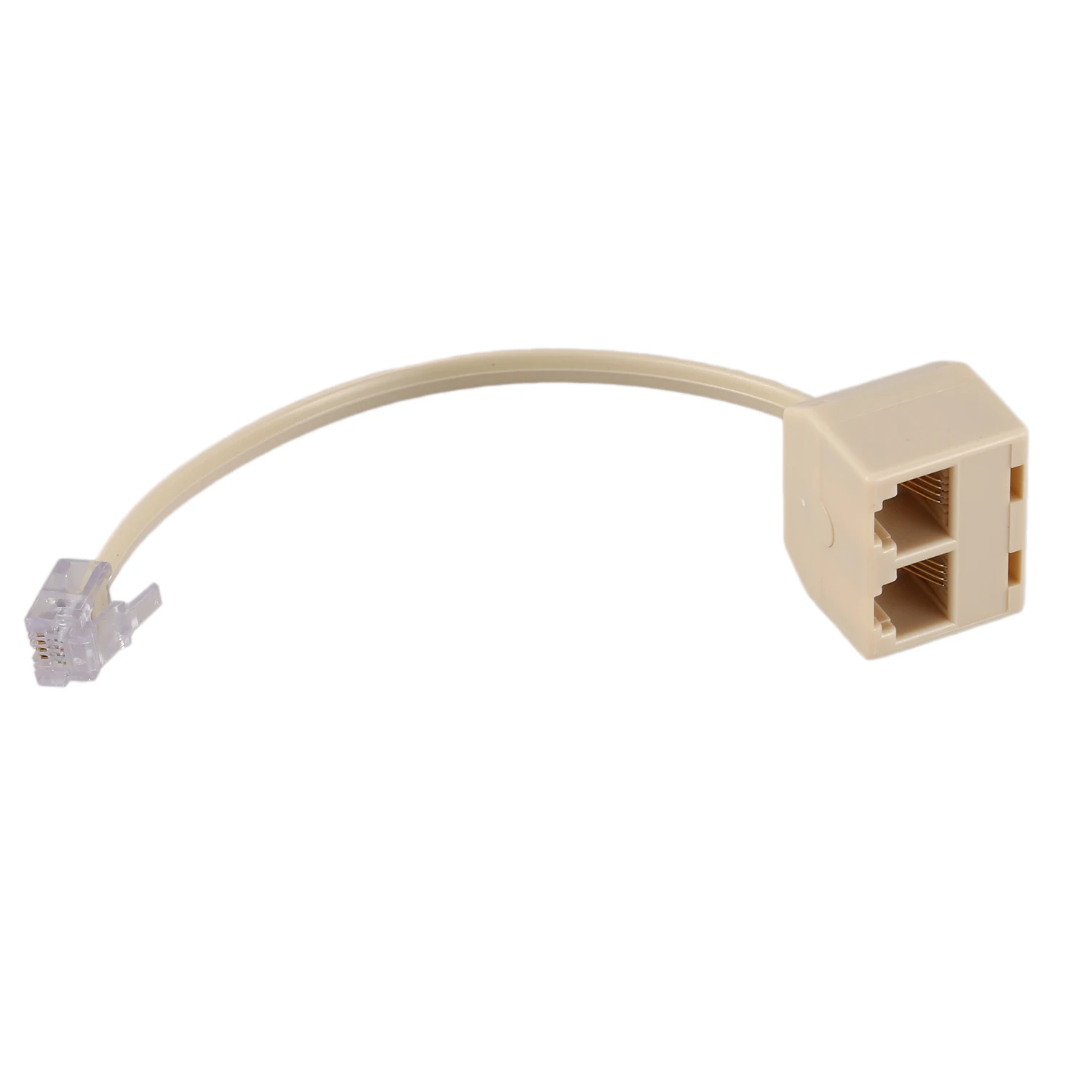 RJ11 6P4C 2-сторонняя розетка телефонный разъем адаптер линейного разветвителя