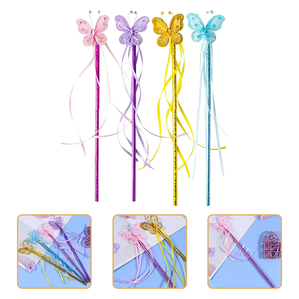 

Wand Fairybutterfly Wandsstick Butterflies Costume Girls Party Girl Ribbons Ribbondress Magical Birthday Toy Kids Favors