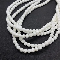high quality natural shell beads white shell round loose spacer beads for jewelry 10 12mm charm making diy bracelet necklace