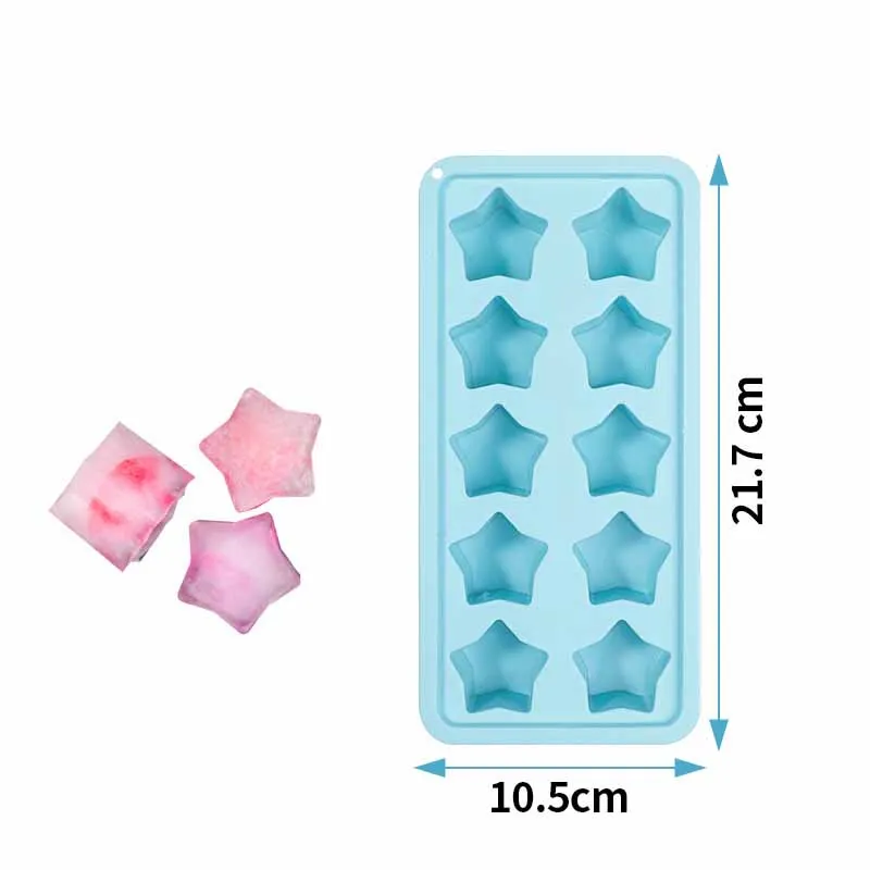 

Силиконовая форма для льда "Звезды", 10 ячеек