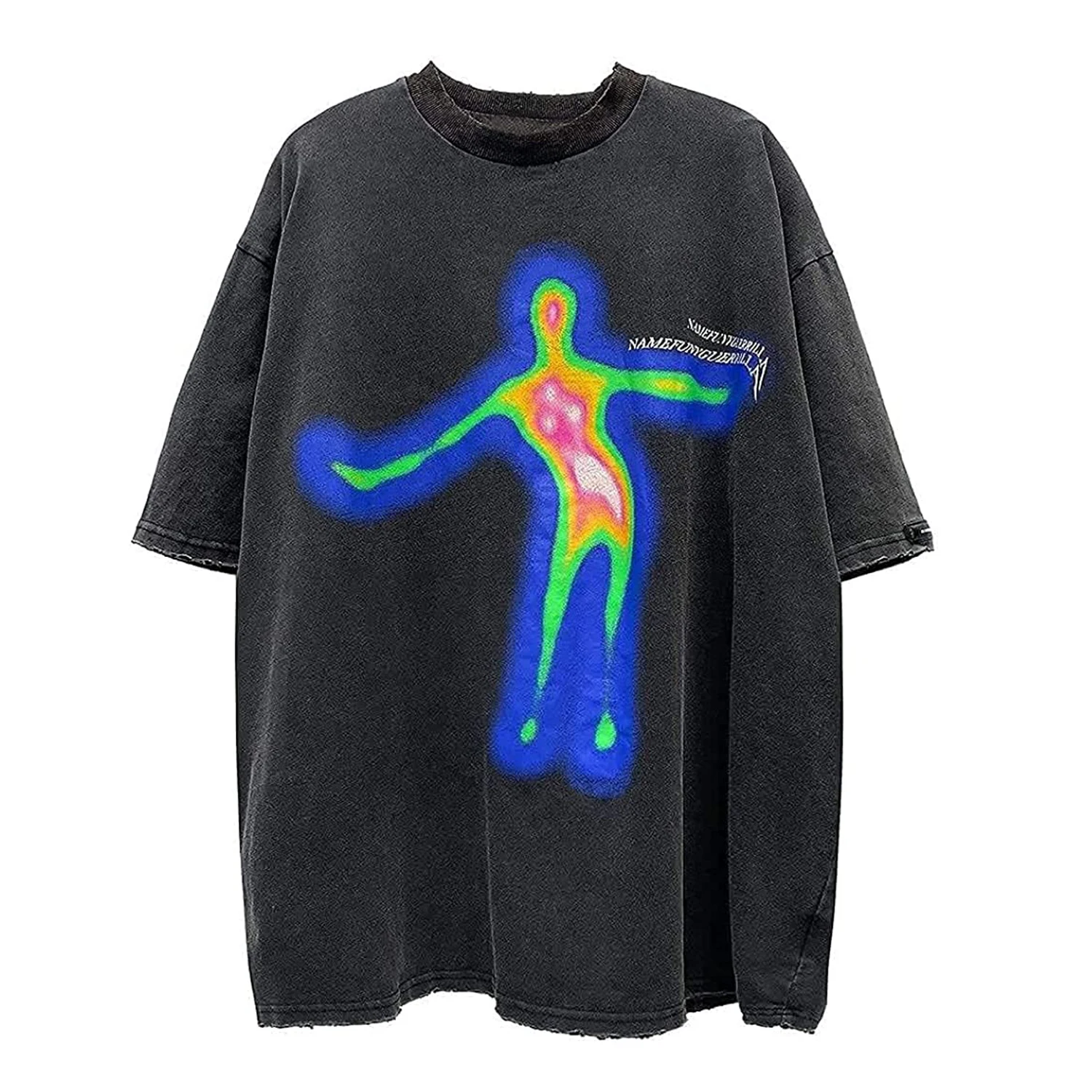 

Мужская Винтажная футболка в стиле 90-х MAIGOLO, рубашка оверсайз, летняя повседневная хипстерская футболка с принтом в стиле унисекс, Топ в стил...