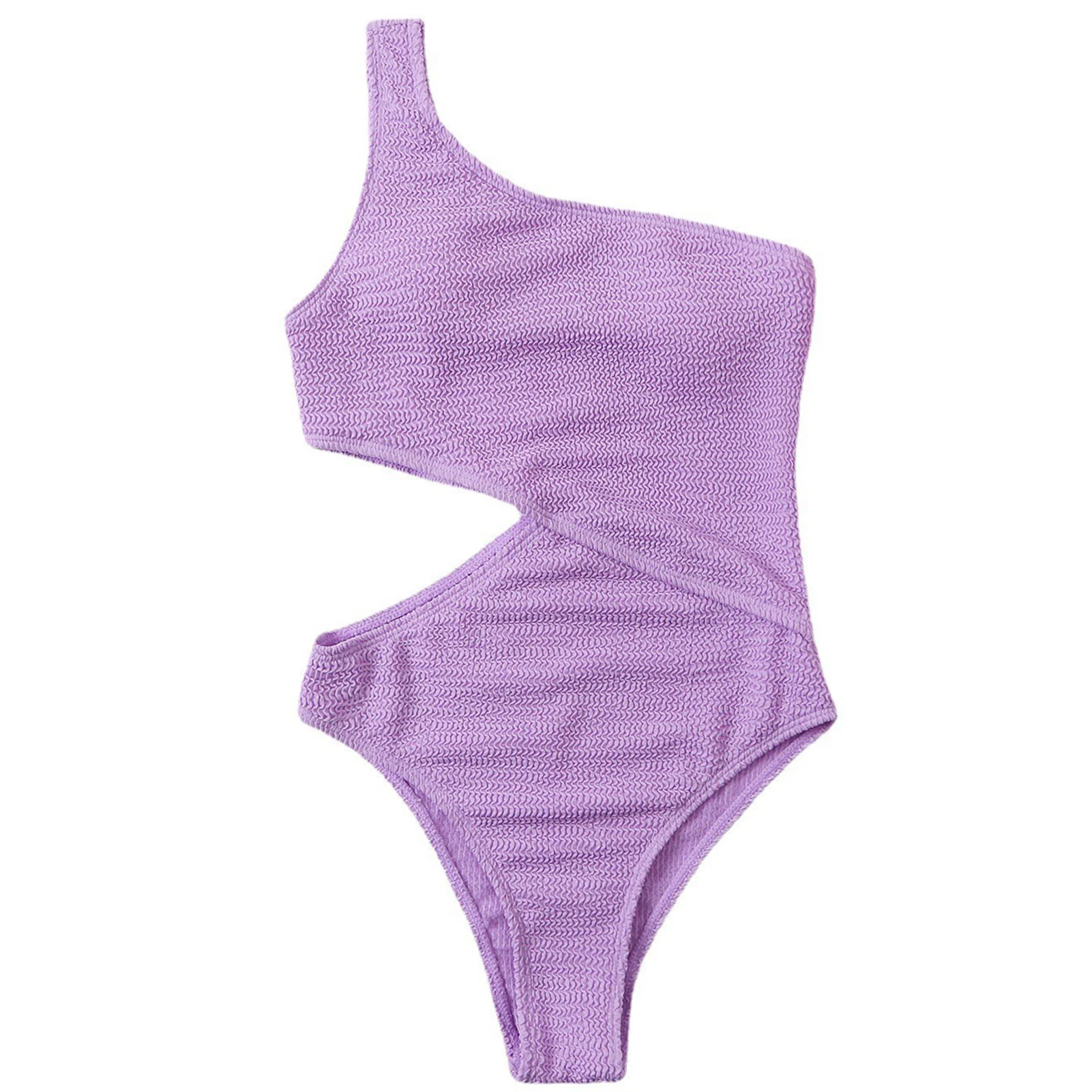 

Женский купальник, Корректирующее белье на одно плечо, комплект бикини в рубчик, универсальный для подростков и взрослых