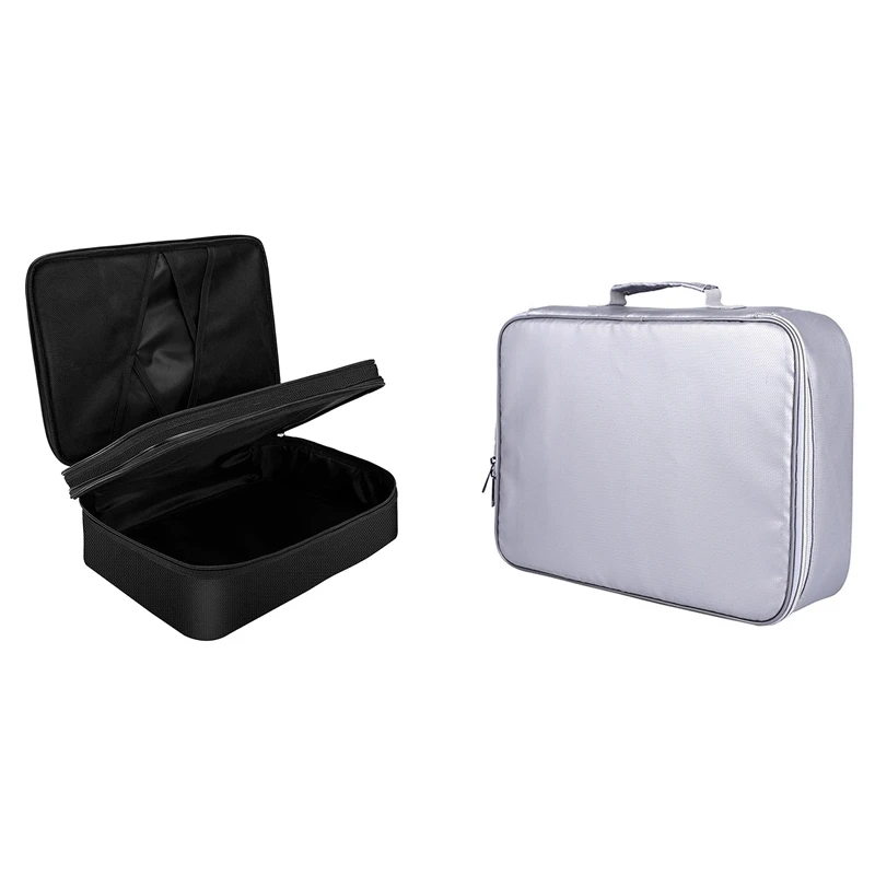 

Fireproof Waterproof Document Bag, 4-Layer Storage Bag Set with Code Lock, for A4 / A5 Files Passport