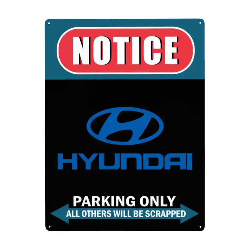 

Металлическая железная плакатная табличка Hyundai, плакаты для бара, паба, клуба, кафе, дома, декоративные настенные плакаты