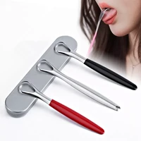 1pc useful tongue scraper stainless steel oral tongue cleaner medical mouth brush reusable fresh breath maker