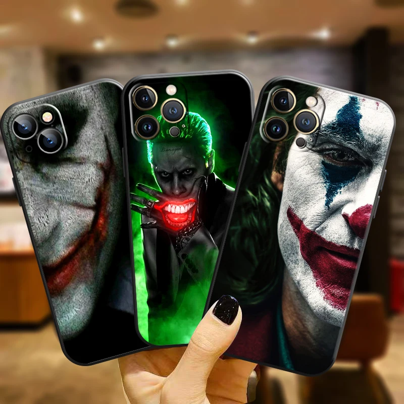 

Clown The Joker For Apple iPhone 11 12 13 Pro Max 12 13 Mini X XR XS Max SE 6 6S 7 8 Plus Phone Case Liquid Silicon TPU Carcasa