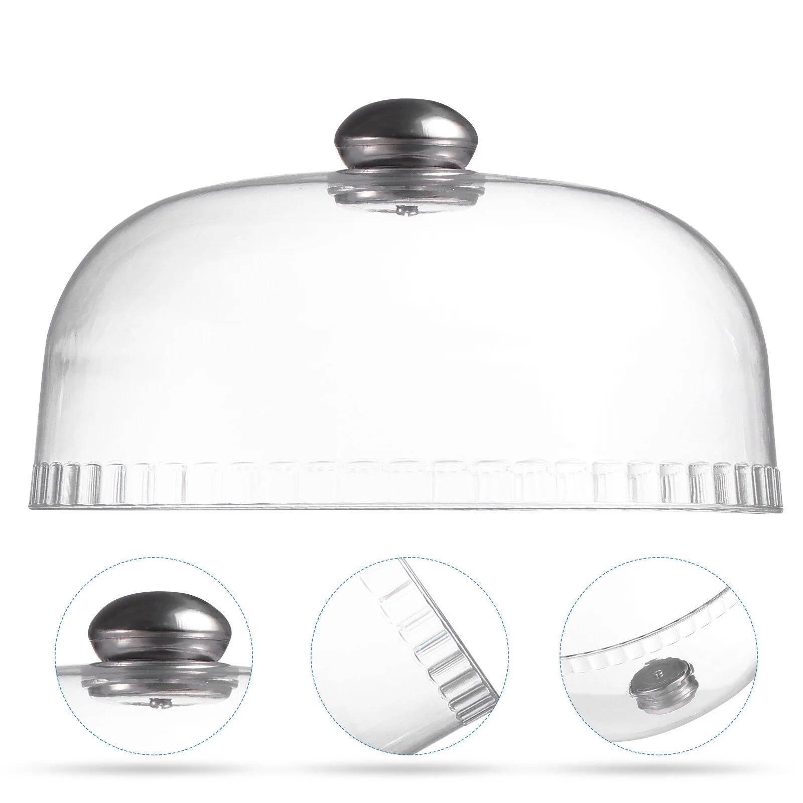 

Protective Case Food Dust-proof Cover Durable Snack Tray Magnetic Display Ps Cake Plastic Serving