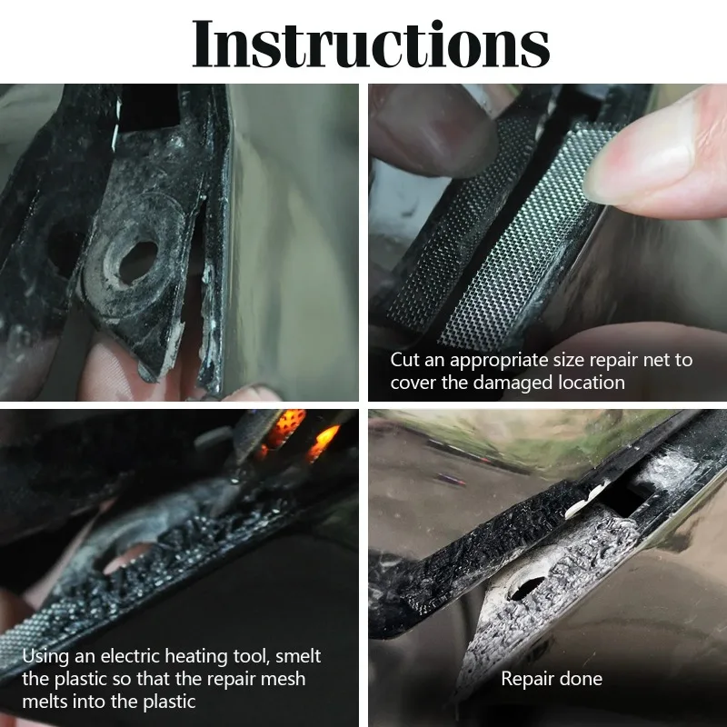 3 шт. пластмассовая сетка для ремонта пластиковых отверстий
