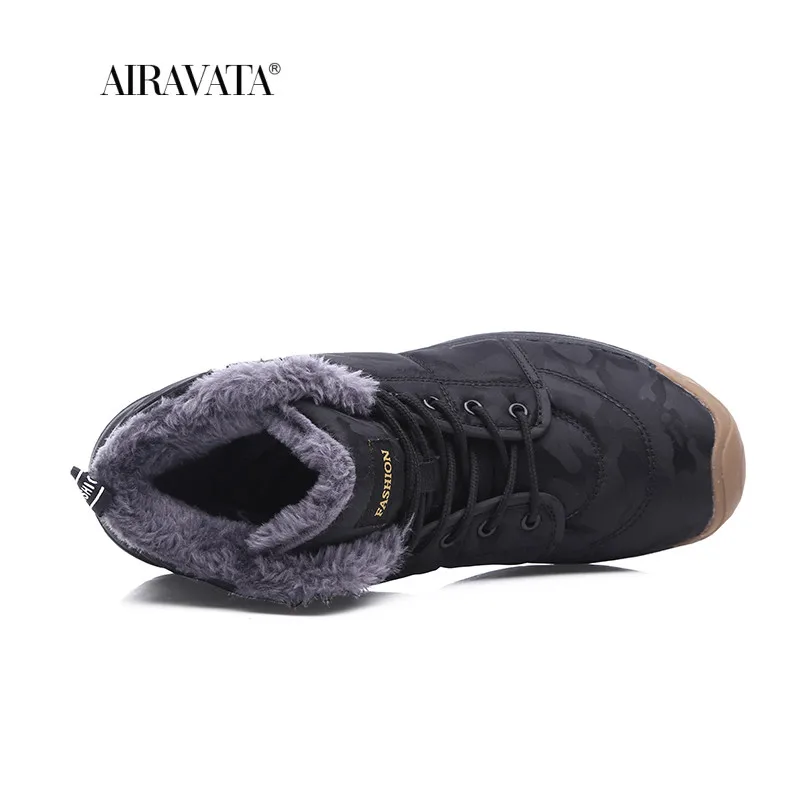 New Winter Warm Boots for Men Women Fashion Plush Snow Boots Outdoor Non Slip Camping Shoes Size 36-46 Zapatos Deportivos