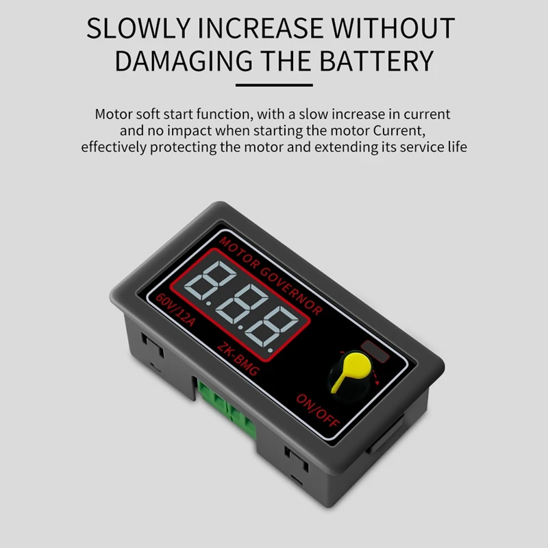 Устройство управления двигателем ШИМ с дисплеем контроллер двигателя 9-60 в/12 а/500