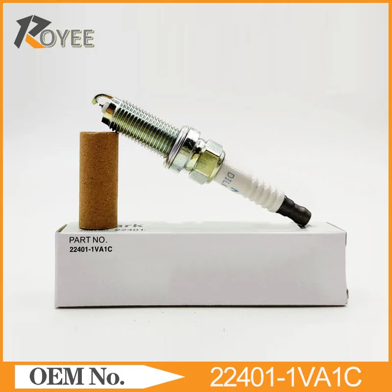 

4Pcs 22401-1VA1C Dual Iridium Spark Plug For Nissan Qashqai Rogue 2.0 L 2017 X-Trail DILKAR7D11H 22401 1VA1C