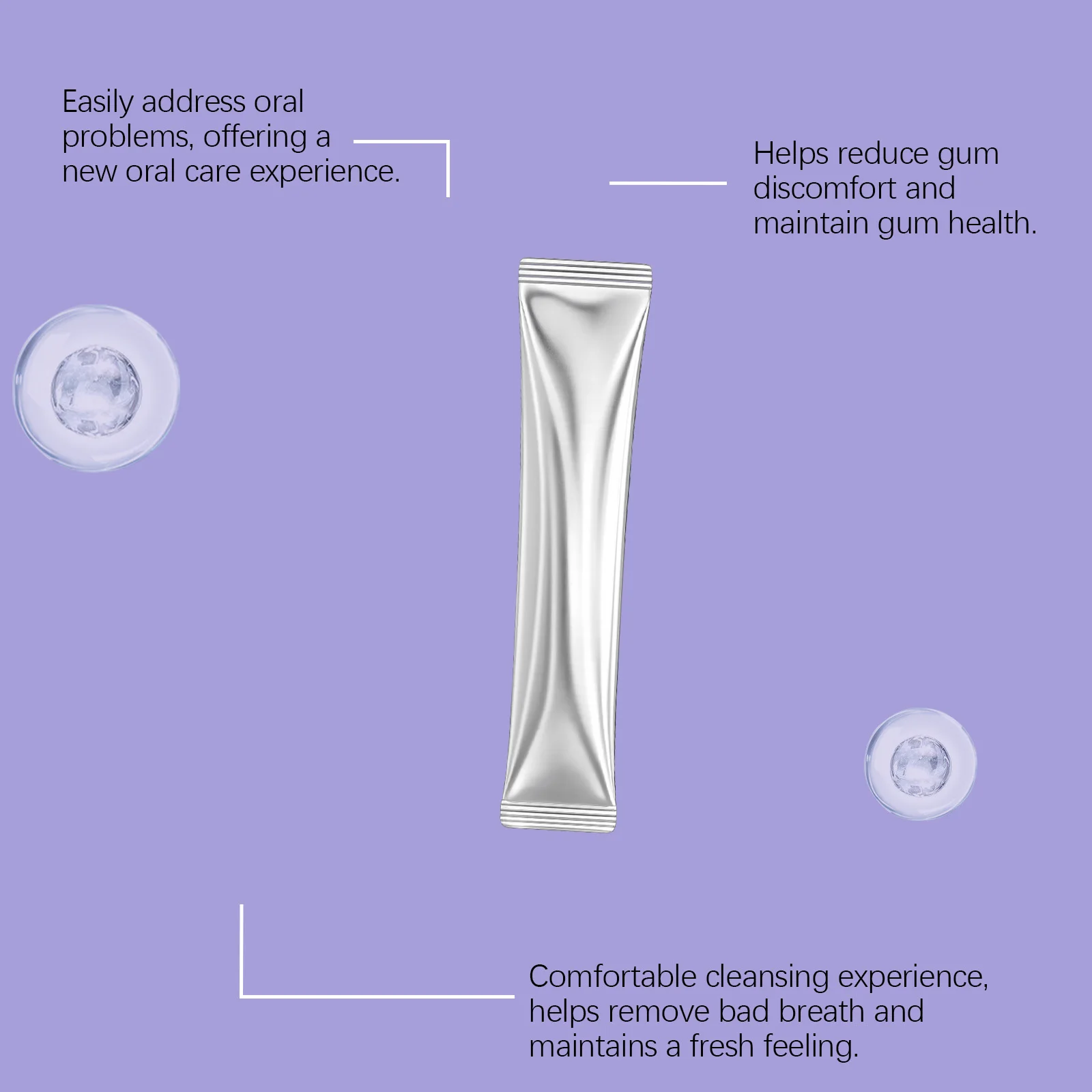 Фото Ополаскиватель для рта Oralhoe Purple Fresh Mint: удаление остатков еды, устранение неприятного запаха изо рта, снятие дискомфорта при проблемах с деснами, нежное очищение полости рта. №1
