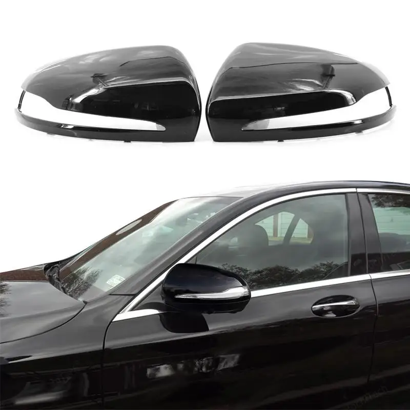 

Car Styling For MercedesBen C W205 E W213 S Class W222Auto Sticker Rearview Mirror Frame Door Mirror Cover Trim Accessories