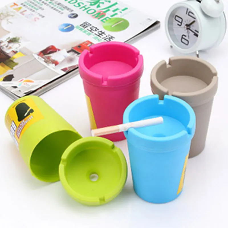 

MERCURY Protable Car Ashtray Fireproof Easy Clean Ashtrays Use for Office Home Ash Tray Smoking Accessories Gift for Boyfriend