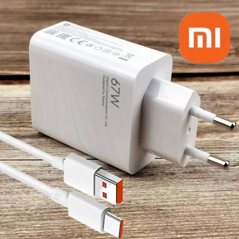 

Original Xiaomi Redmi Note 12 Pro Fast Charger 67W Turbo Charge 6A Usb Type C Cable For Mi 12 11T 12x 12s Poco F4 X3 X4 GT