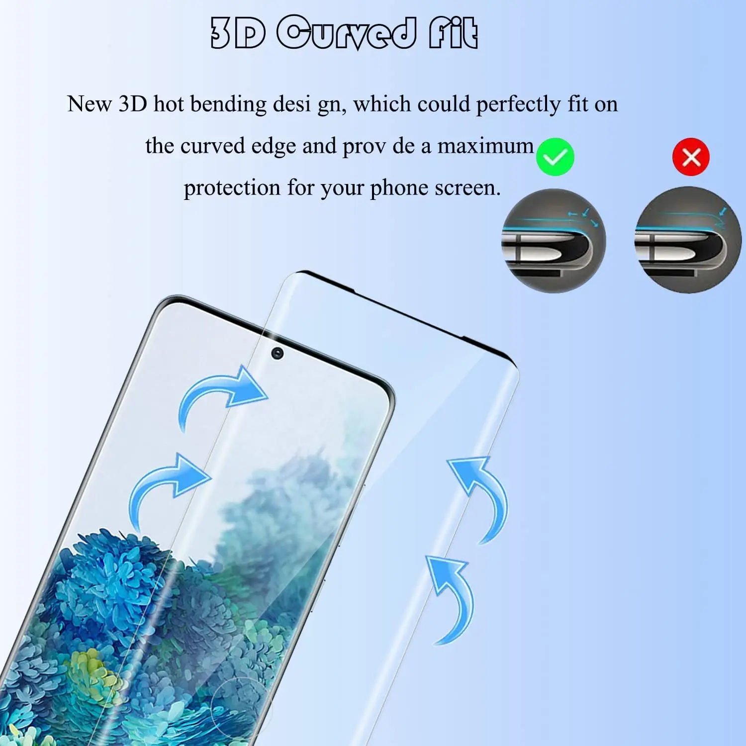 1/4Pcs Screen Protector Glass For Samsung Galaxy S20+ S20 Plus Tempered Glass Film
