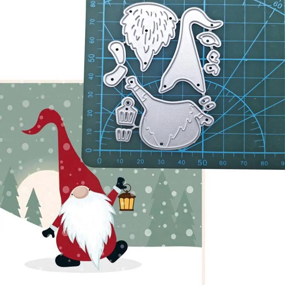 

Christmas Dies Santa Claus Metal Cutting Dies Embossing Scrapbooking Stencil Craft Cut Dies For DIY Card Handmade W6J2