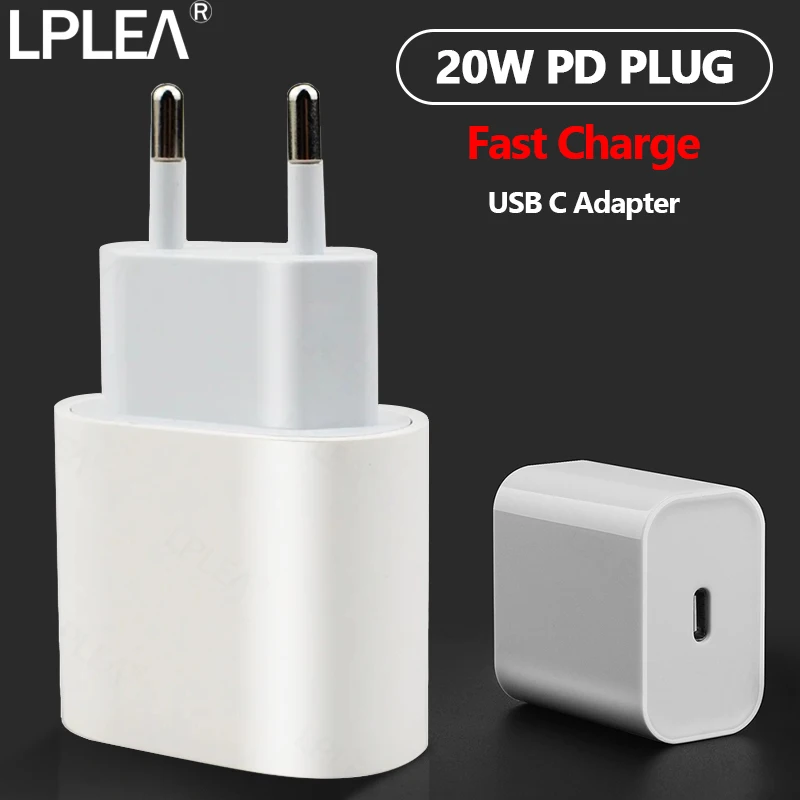 

Зарядное устройство с разъемом USB Type-C и поддержкой быстрой зарядки, 20 Вт