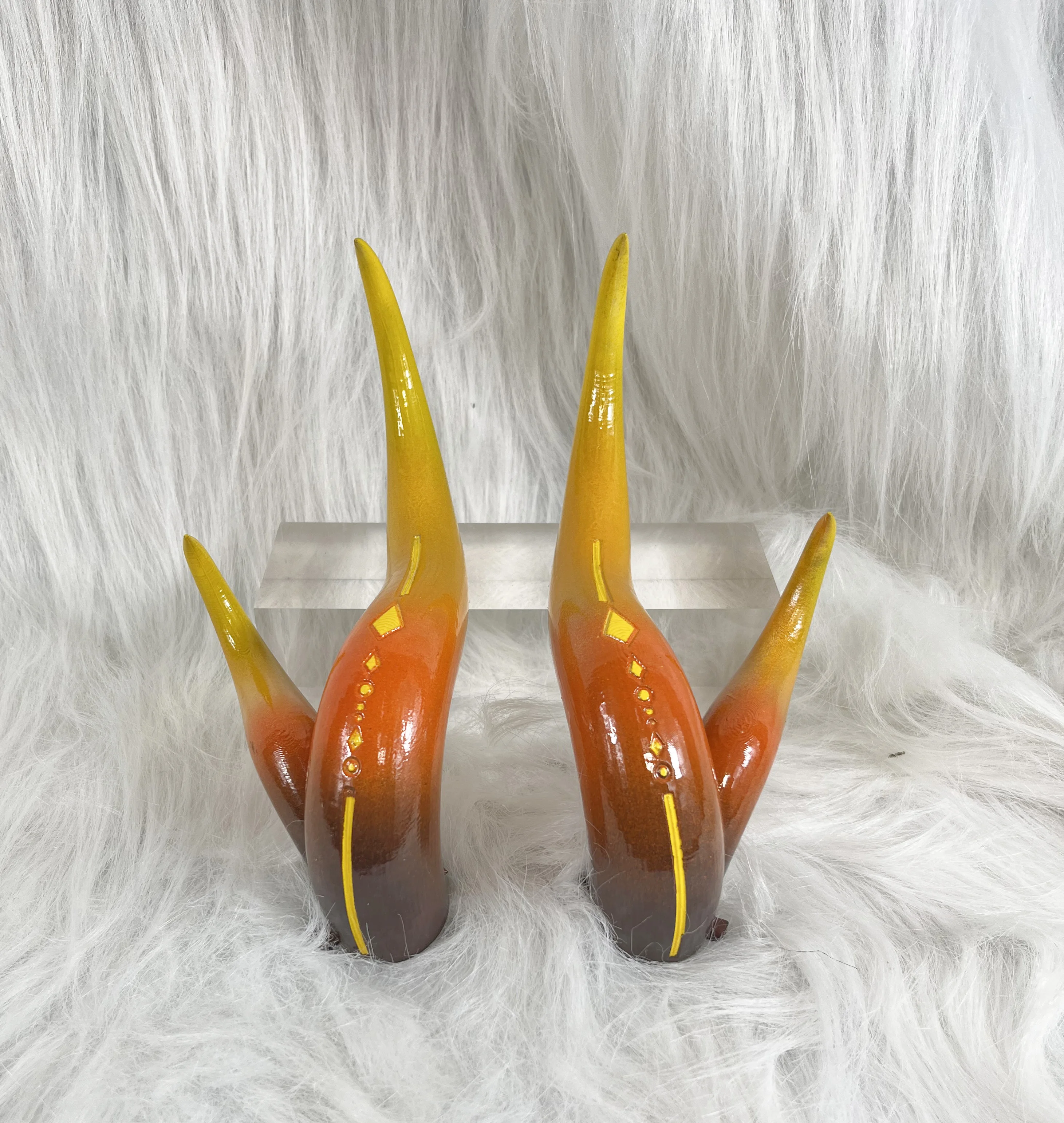 Ударные головные уборы Zhong Li Horn Genshin копия косплея реквизит украшение персонаж