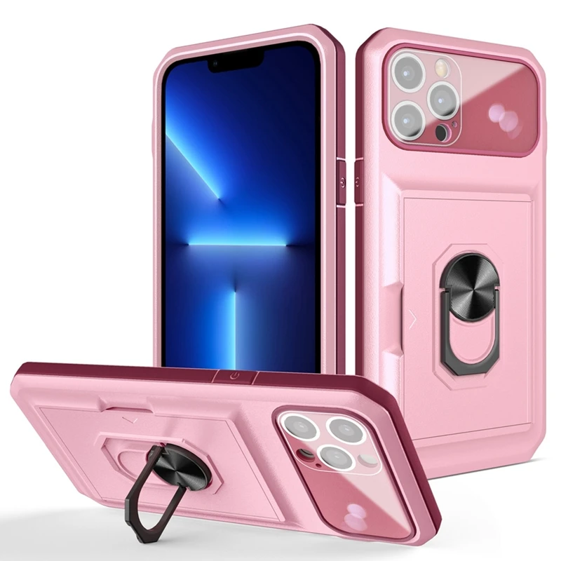 Металлический чехол для телефона с кольцом на палец iPhone 13 Pro Max 12 11 X XS XR 7 8 Plus