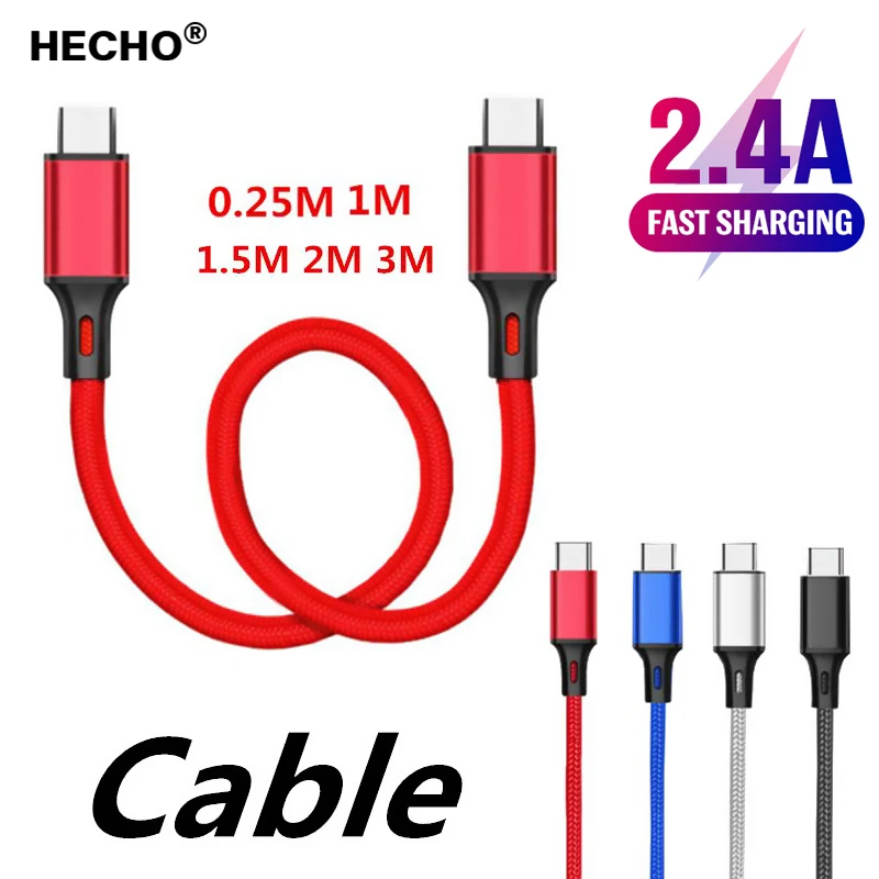 

25 CM Short Cable Mobile Phone Micro USB C Type C Data Sync Wire Cord For iPhone 13 12 Pro Max Xiaomi 11 Huawei P40 Samsung S21