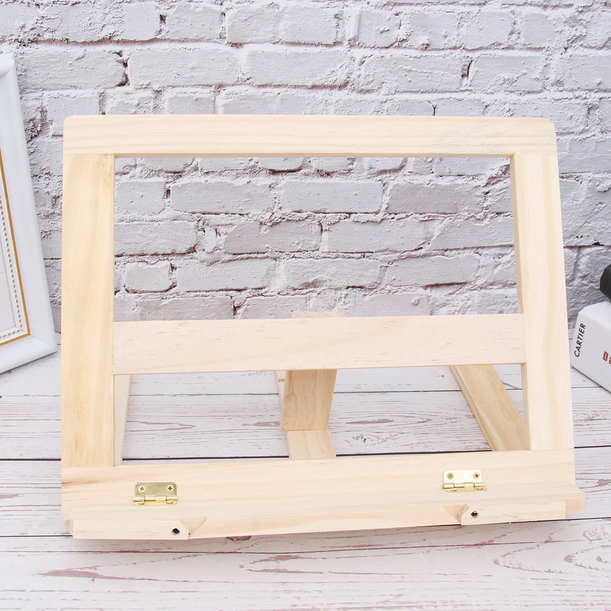 

Portable Bookshelf Reading Rack Stand Sheet Music Stands Wooden Office Bookcase