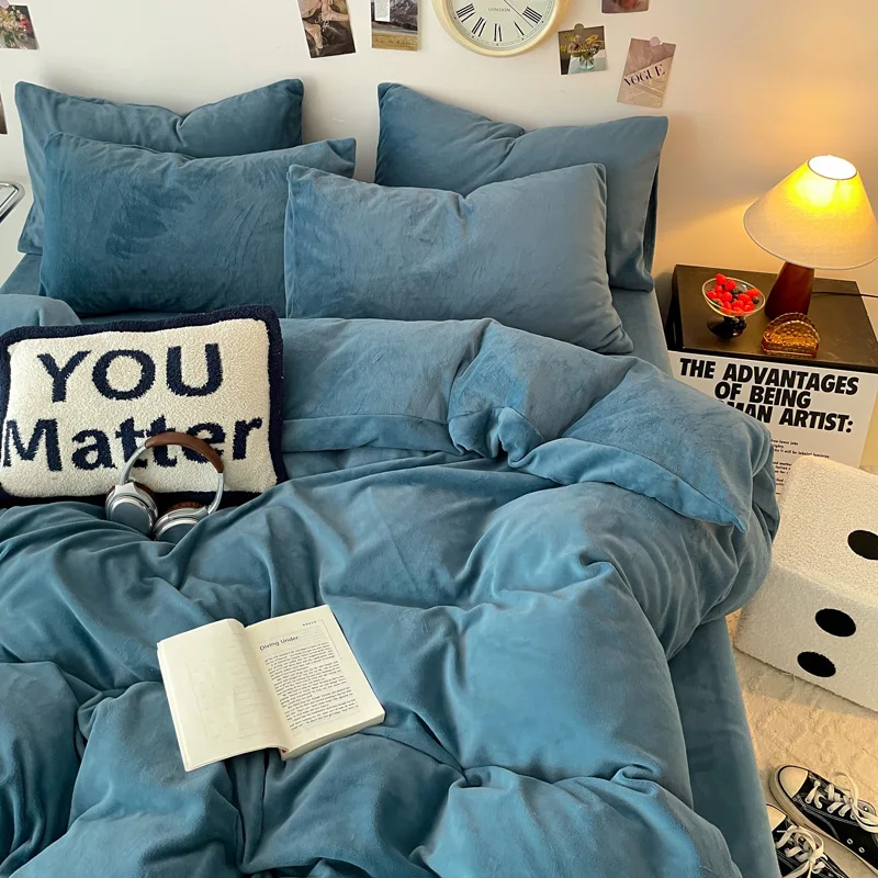 Высококачественный фланелевой пододеяльник одинарный двойной королевский