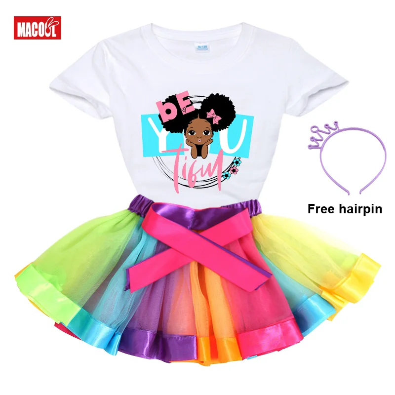 

Kids Birthday Tutu Dress+Hairpin Set 2022 Princess Dress Girl Dress Set Party Light Present Christmas Dress Little Girl Costume