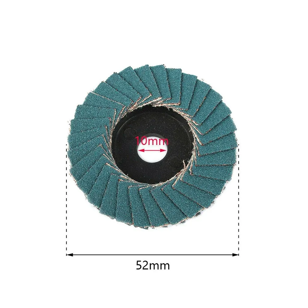 10pcs 50mm 2 Inch Flap Sanding Discs Polishing Grinding Wheel 80 Grit For Angle Grinder Metalworking Debarring Abrasive Tool