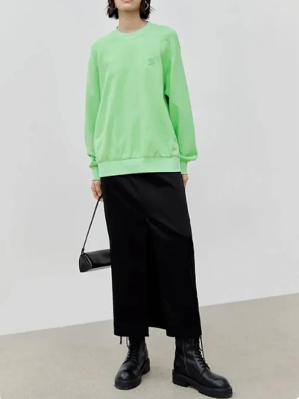 

For Women Hoodies Embroidery Back Slit Casual Sweatshirt