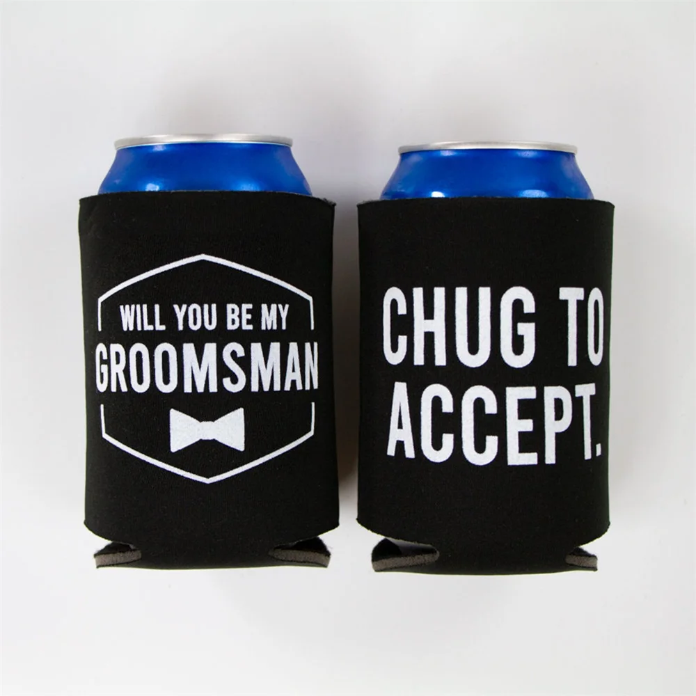 Groomsman Gift Can Cooler, Wedding Can Coolers, Groomsman Gift, Usher Gift, Best Man Gift, Best Man Gift, Gift for Groomsmen,