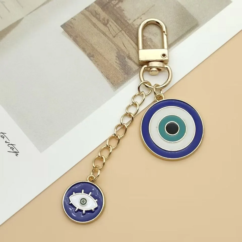 Цепочка для ключей женская с подвеской глаз