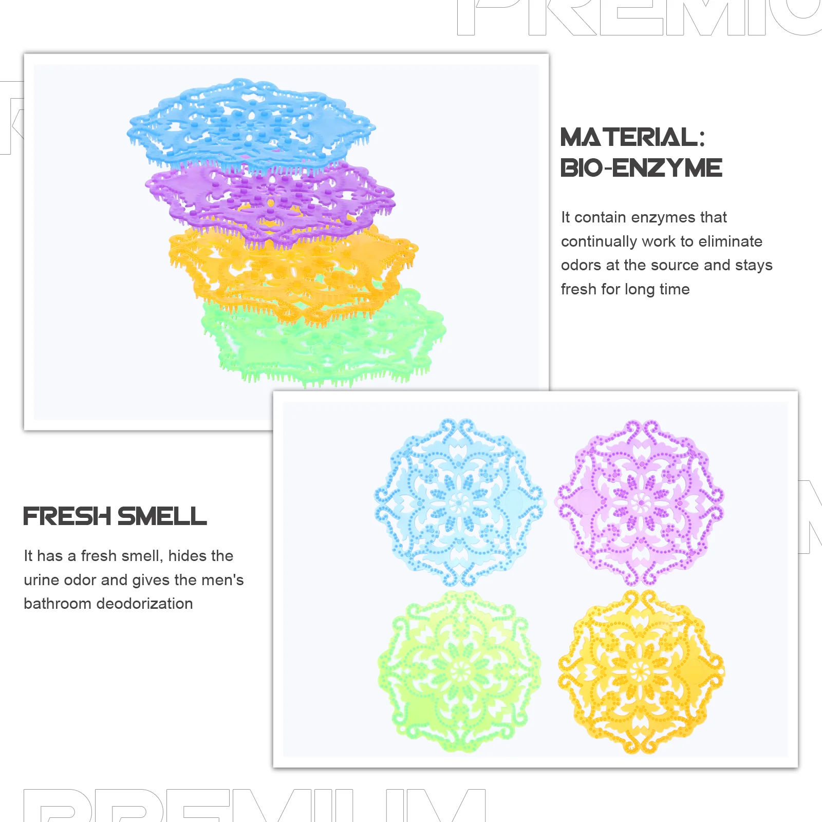4 шт. длительный ароматизированный дезодоратор для писсуаров