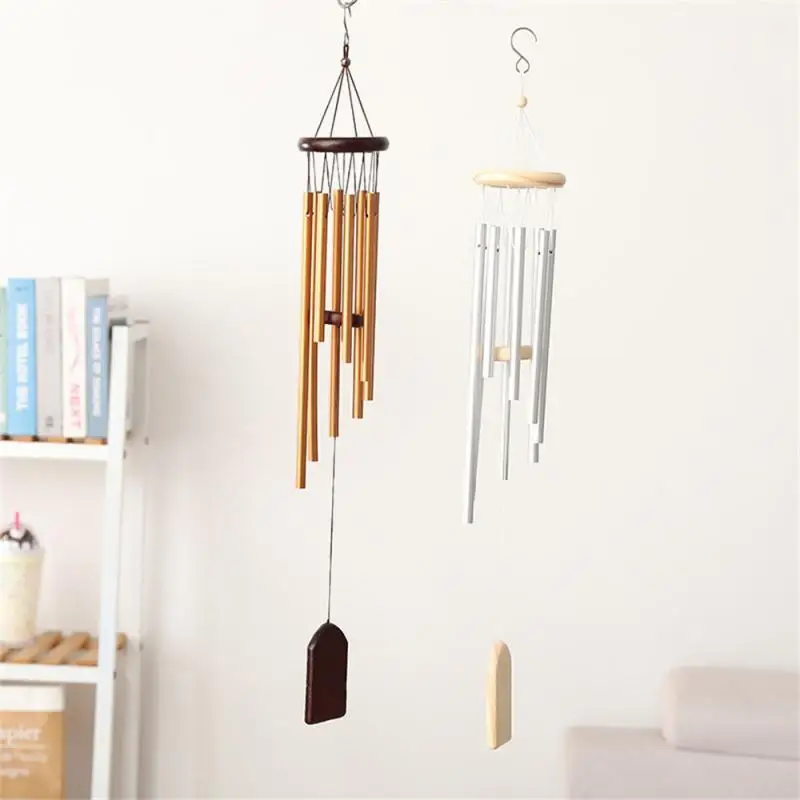 

Creative Idea Durable Home Decor Good Wishes Aeolian Bells Wonderful Tone Made Of High-quality Pine Wood Metal Pipe Wind Chime