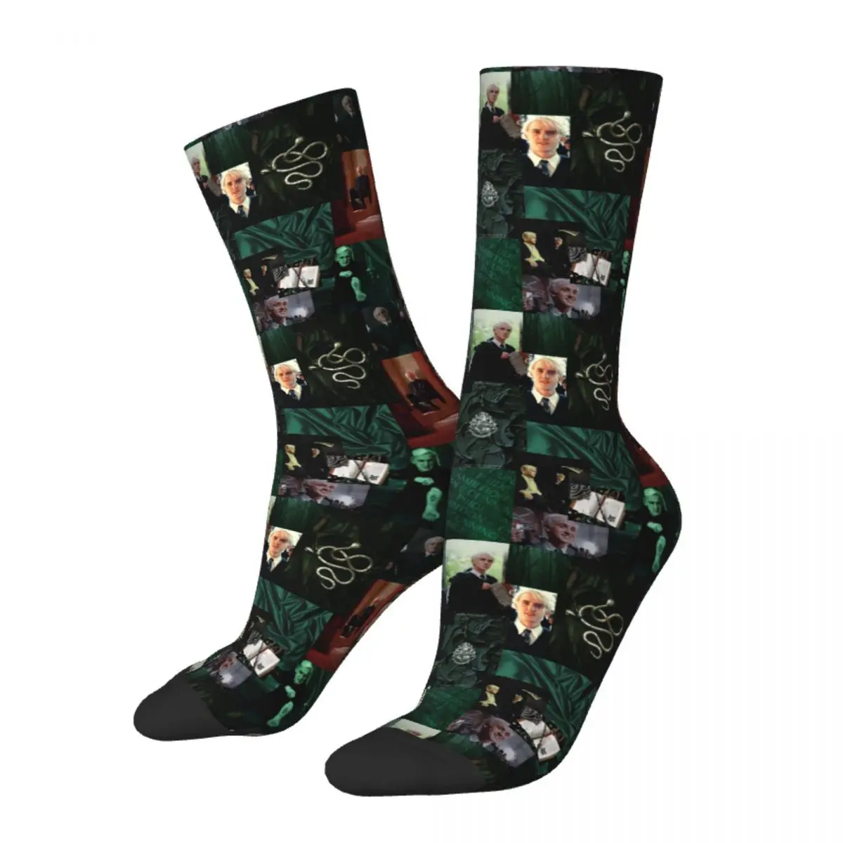 

Harajuku Draco Malfoy Warm Crew Socks Soft Crew Socks Stuff Christmas Gift Idea for Unisex Breathable