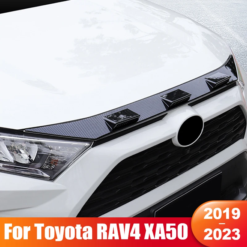 

Гибридная лента для украшения передней капота двигателя автомобиля Toyota RAV4 XA50 2019 2020 2021 2022 2023 RAV 4, внешние аксессуары