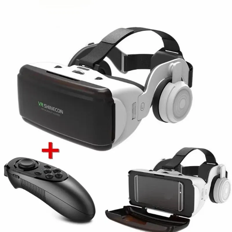 

Original VR Virtual Reality 3D Glasses Box Stereo VR Google Cardboard Headset Helmet for IOS Android Smartphone,Wireless Rocker