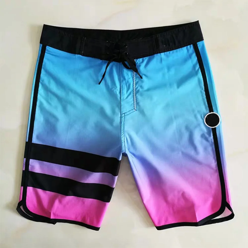 

h brand Summer Men's Beach Pants Quick Dry Loose Color Surf Swimming Shorts