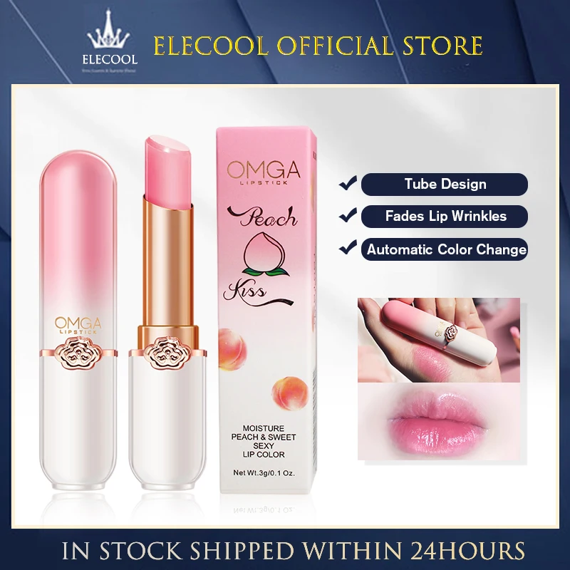 

NEW Crystal Temperature Change Lip Balm Vitality Color Lipstick Peach Girl Lip Balm Change Lipstick Lip Care Beauty Makeup