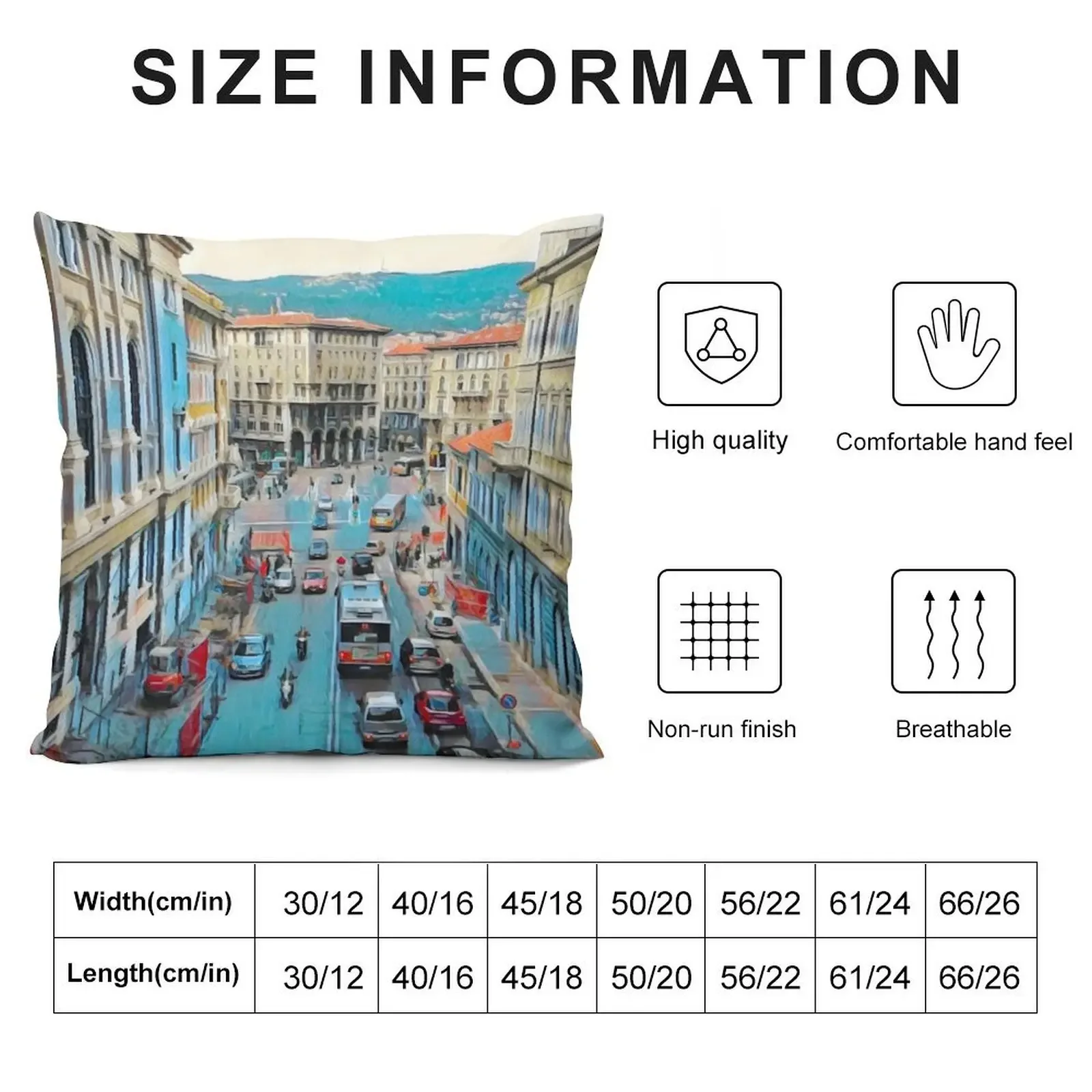 Подушка Street of Trieste наволочка рождественская подушка комплект чехлов