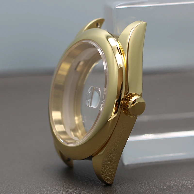 Gold 36mm 40mm Watches Cases Parts For Oyster Air King Seiko nh34 nh35 nh36 nh38 Miyota 8215 Movement 28.5mm Dial Waterproof