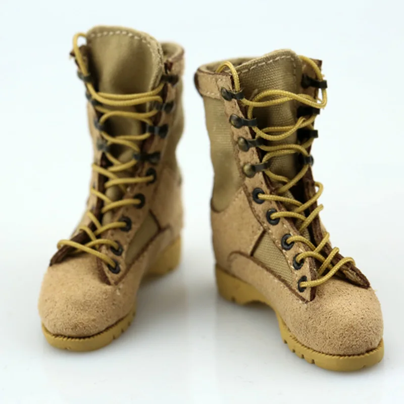 

1/6 Scale Men's military Combat shoes Desert War Boots High boots Hollow Boots Model For 12" Action Figure Body accessories Toys