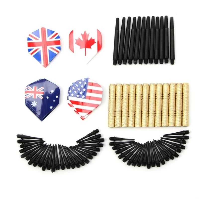 

Plastic Tip Darts Set of 12 Soft Tip Darts with Flights & 36Pcs Tips for Electronic Target for Darts Entertainment