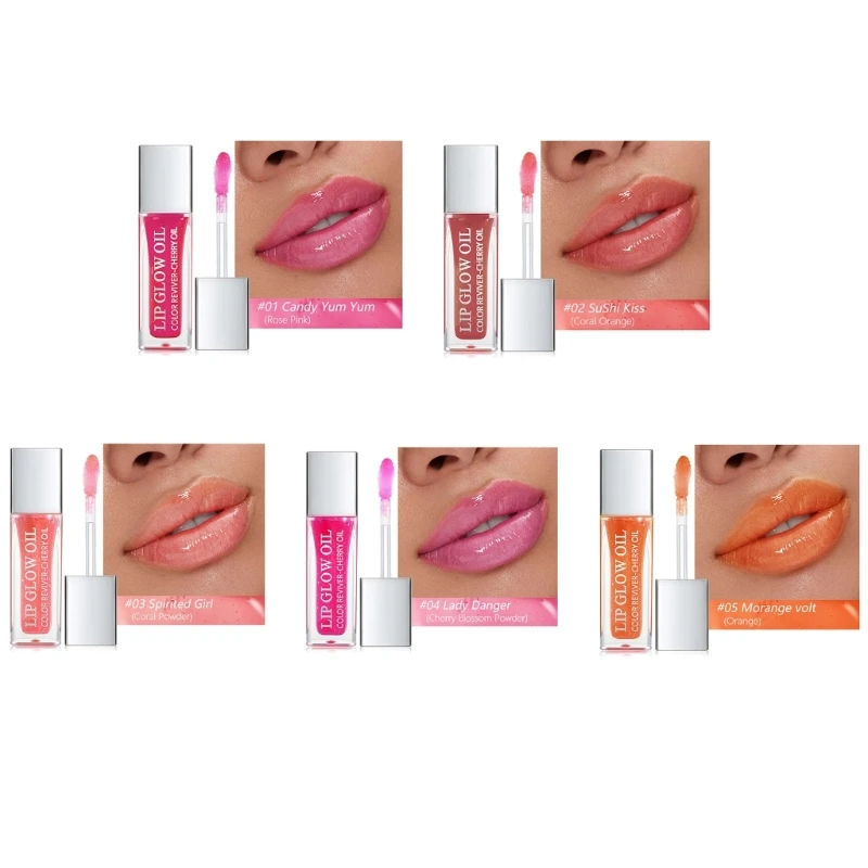 

Shine Glossy Lipgloss Nourishing Plumping Lip Gloss Waterproof High Shine Non-Sticky Liquid Lipstick for Women Girls