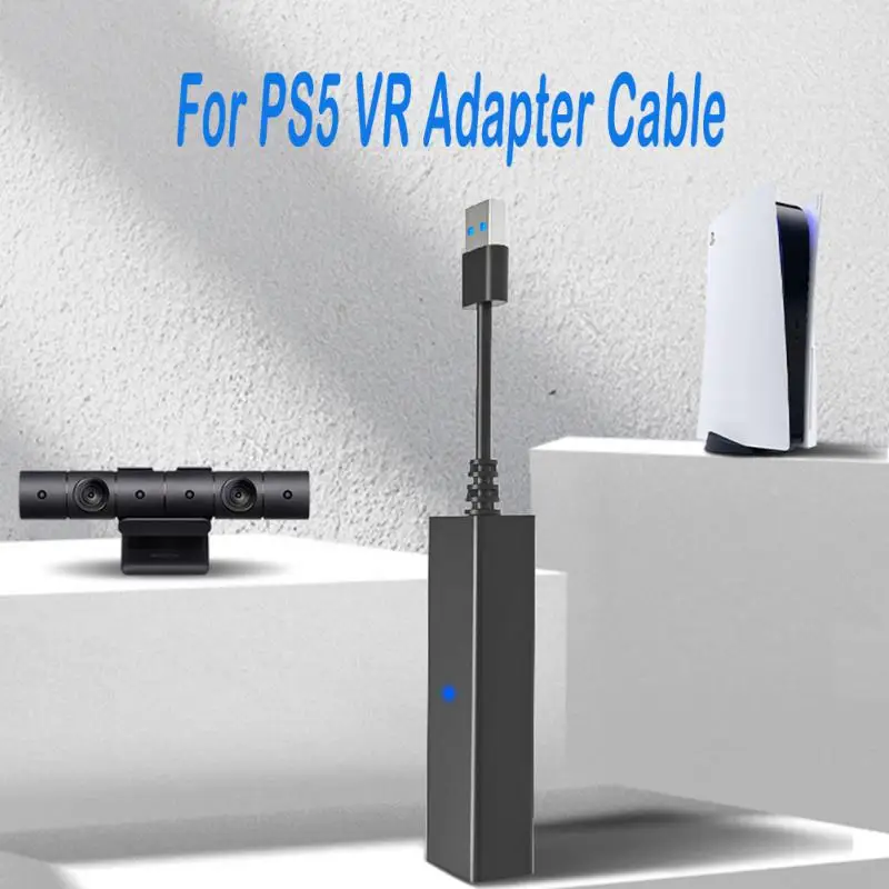 

Кабель-адаптер USB3.0 PS VR В PS5, коннектор для мини-камеры, адаптер для PS5, игровой консоли, PS5, конвертер, аксессуары для игр