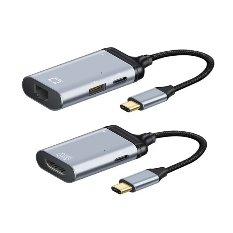 

4K 60Hz USB C Type C To rj45/VGA/DP/HDTV/Mini DP Cable Type C Fast Charging Cable Adapter For MacBook Pro For Huawei
