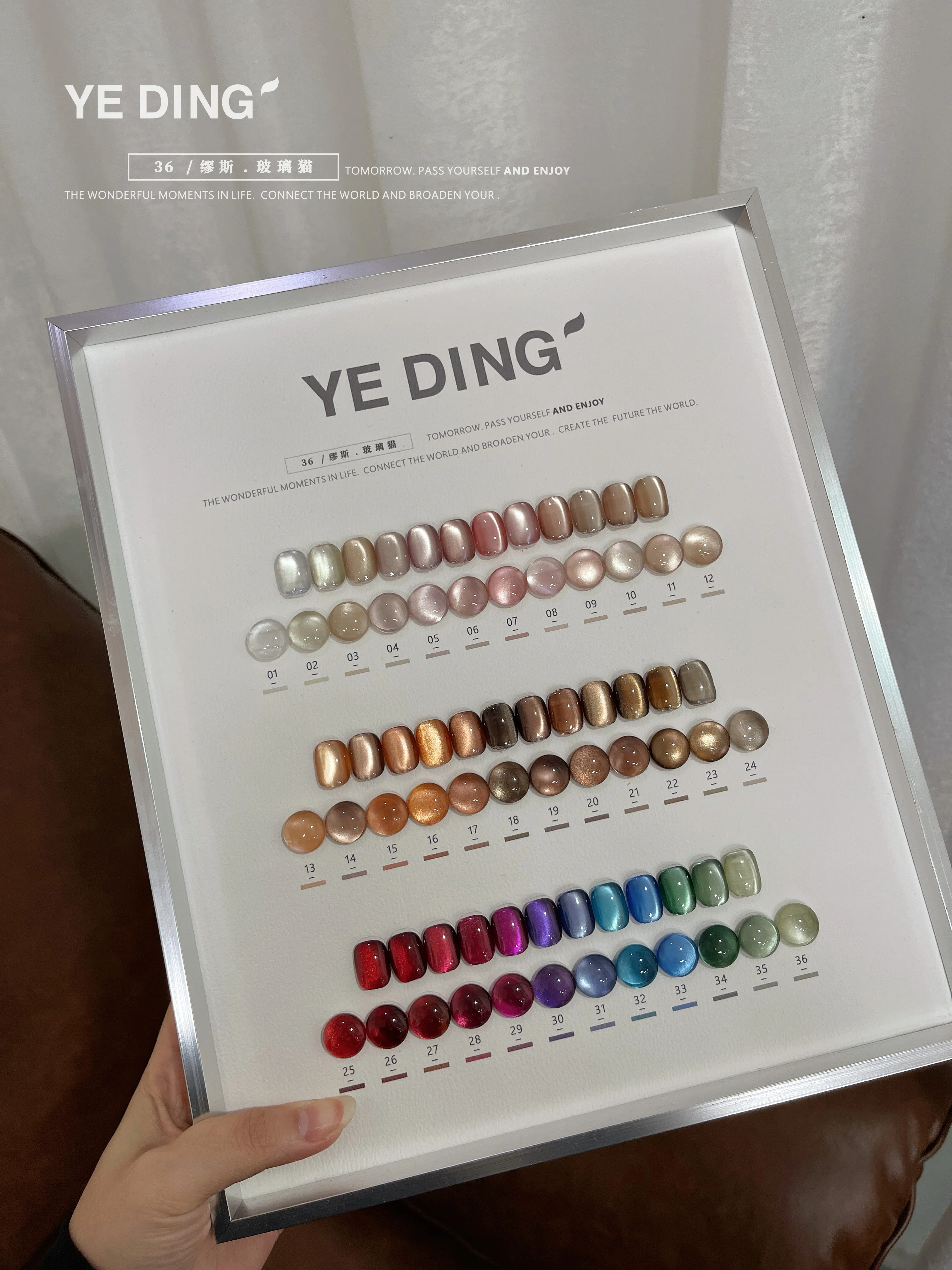 Яркий набор для дизайна ногтей YEDING 36 цветов в салоне новинка 2024 профессиональная