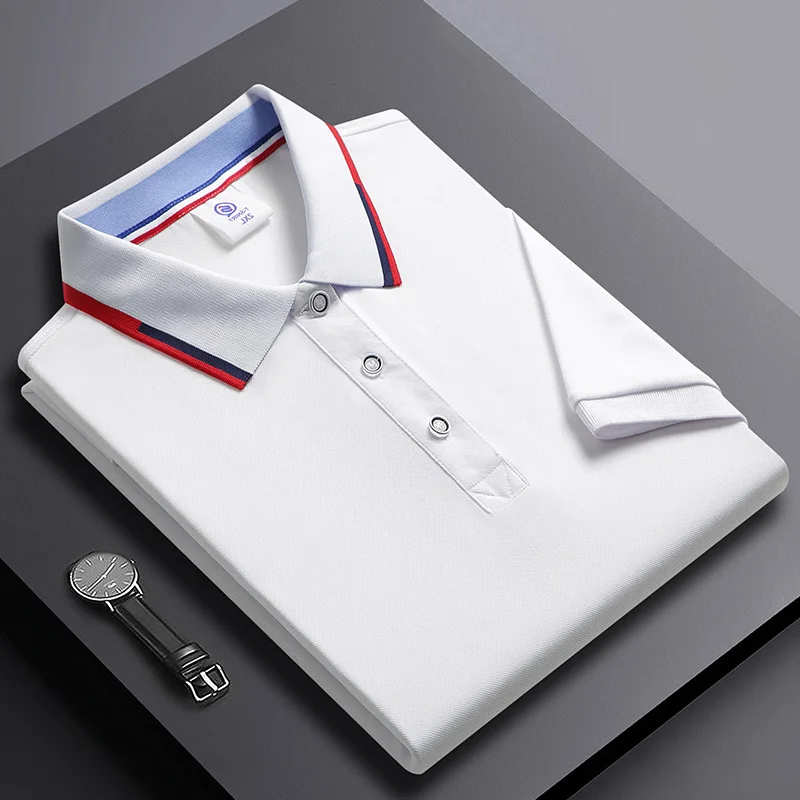 Рубашка-поло мужская с коротким рукавом х/б