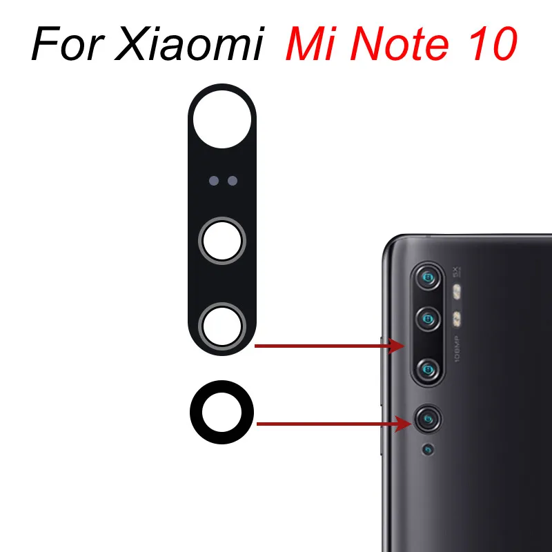 Оригинальное стекло для объектива задней камеры Xiaomi Mi Note 10 Lite Pro Note10 Замена +
