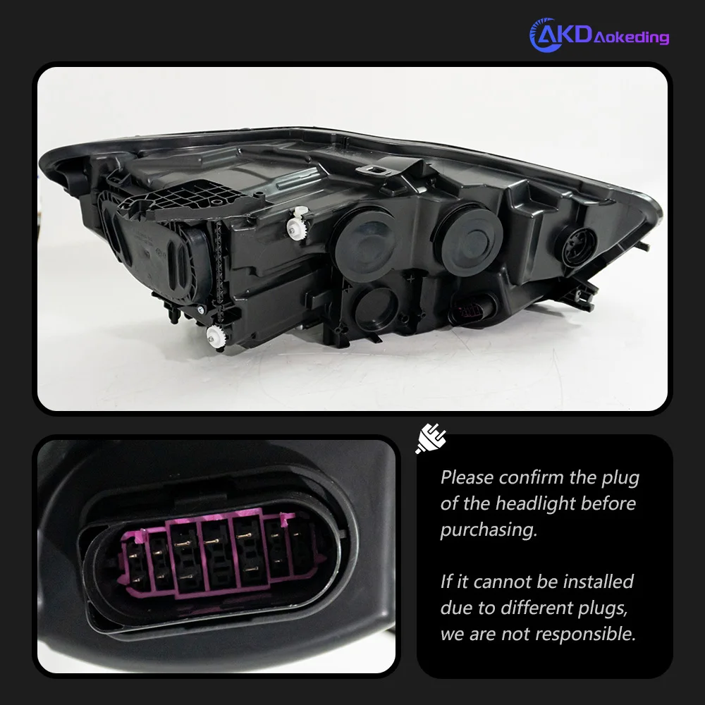 Автомобильный Стайлинг AKD для фар Audi A6 2012-2015 обновление C8 дизайн светодиодный